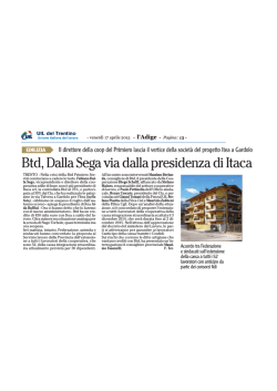 Btd Primiero, 52 lavoratori in cassa integrazione