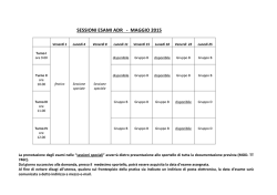 sessioni esami adr - maggio 2015