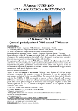 Il Pavese: VIGEVANO, VILLA SFORZESCA e MORIMONDO