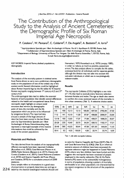 The Contribution of the Anthro ological Study to the