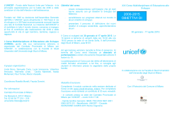 Scarica il pieghevole del Corso Universitario UNICEF di Milano 2015