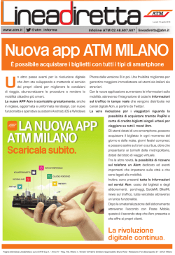 Nuova app ATM MILANO