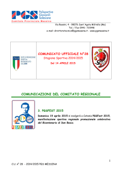 CU 2015 n.28 PGS Messina