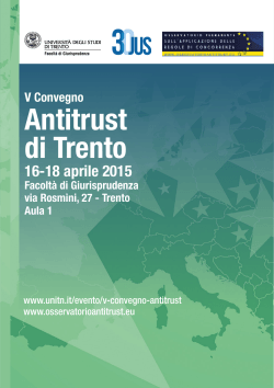 "V Convegno Antitrust di Trento" - 16
