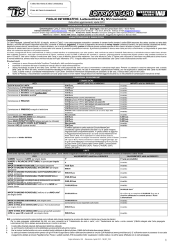 Foglio Informativo e Principali Diritti del Cliente