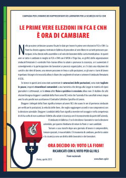 &Egrave; ORA DI CAMBIARE - Fiom