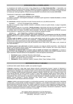 Istruzioni modello alberghi e strutture simili