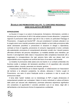 Bando 2014-2015 - Ufficio scolastico regionale per l`Emilia