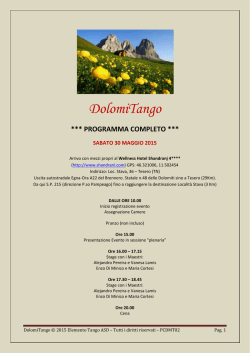 Scarica il Programma