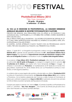 Photofestival Milano 2015. - Camera di Commercio di Milano