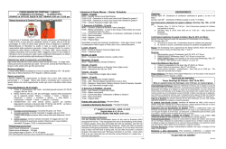 Intenzioni di Sante Messe &ndash; Orario / Schedule