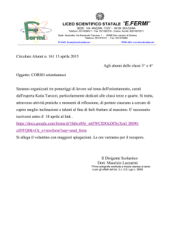 Allegato - Liceo Scientifico Statale "E. Fermi"
