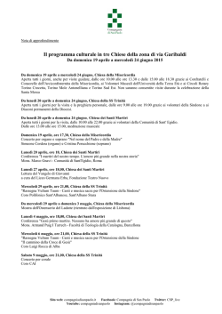 Il programma culturale in occasione della Sindone