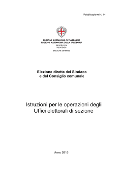Pubblicazione n. 14 2015 - Regione Autonoma della Sardegna