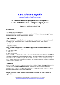 Club Scherma Rapallo - Comitato Regionale Liguria