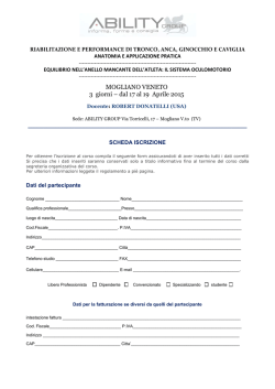 robert donatelli: 17-18-19 aprile 2015