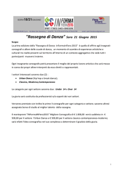 Invio via e-mail il bando di concorso con il form per l