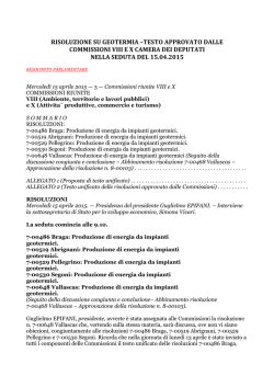 il resoconto parlamentare del 15 aprile 2015