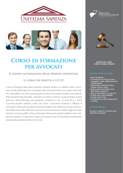 Il danno-all`immagine delle persone giuridiche