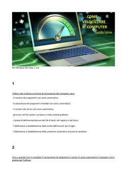 il numero dei programmi con a