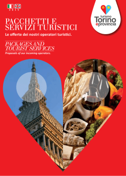 Pacchetti e servizi turistici 2015