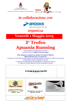 3° Trofeo Apuania Running