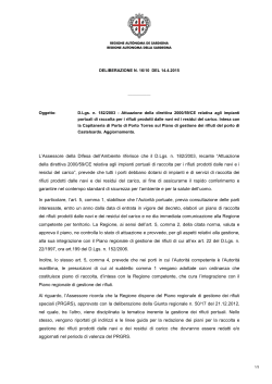 Delibera del 14 aprile 2015, n. 16/10 [file]