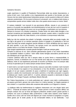 Lettera per Giovanni Bux - Parrocchia S. Maria del Monte Carmelo