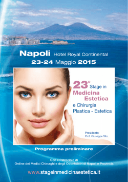 Programma - Stage in Medicina Estetica