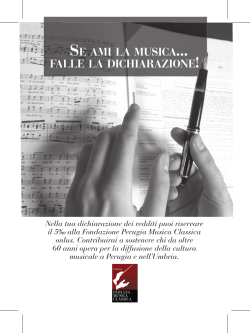 5 x mille cartolina 2015 - Fondazione Perugia Musica Classica