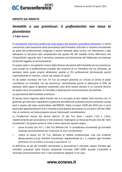 Immobile a uso promiscuo