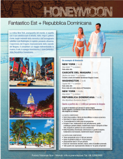Fantastico Est + Repubblica Dominicana