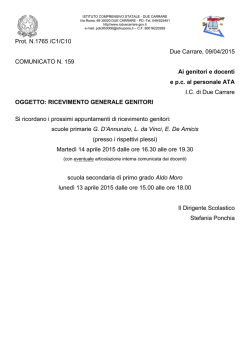 ISTITUTO COMPRENSIVO STATALE - DUE