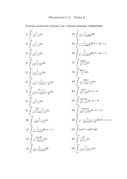 Matematic˘a 3 &ndash; Tema 6