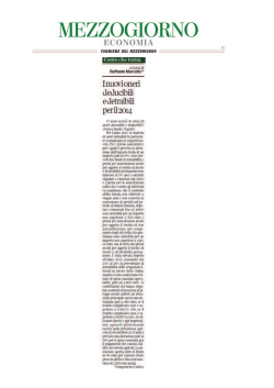 I nuovi oneri deducibili e detraibili per il 2014