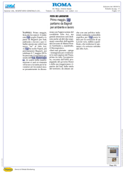 Tiratura: n.d. Diffusione: n.d. Lettori: n.d. Dir. Resp.: Antonio Sasso