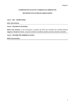 Decisioni dirigenti scolastici
