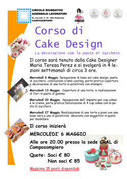 Corso di Cake Design