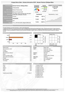 Gruppo Banca Sella - Scheda Informativa OICR : Nextam Partners