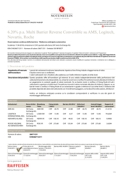 6.20% p.a. Multi Barrier Reverse Convertible su AMS, Logitech