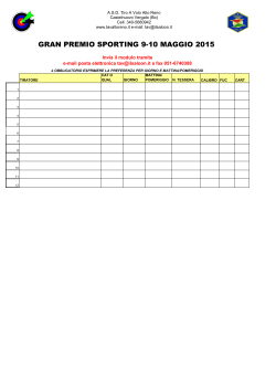 Modulo iscrizione pdf - Tiro a Volo Alto Reno