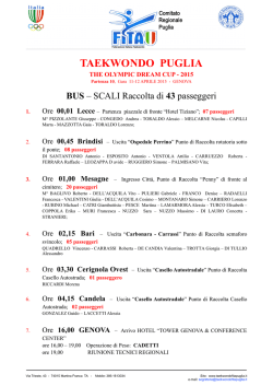 SCALI BUS SQUADRA REGIONALE PUGLIA