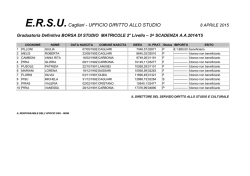 E.R.S.U.Cagliari - UFFICIO DIRITTO ALLO STUDIO