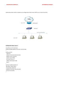 MASSIMILIANO SBARAGLIA NETWORKING ENGINEER Questo