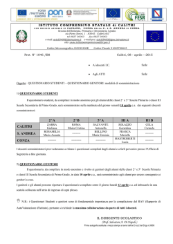 Questionari somministrazione