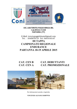 iii tappa campionato regionale endurance partanna 18