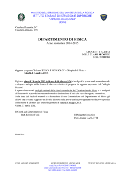dipartimento di fisica
