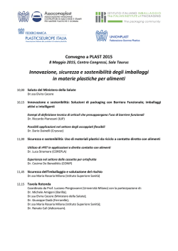 Innovazione, sicurezza e sostenibilit&agrave; degli imballaggi in materie