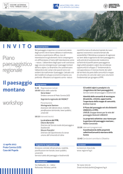 INVITO Il paesaggio montano