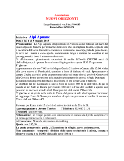 Le Alpi Apuane - Nuovi Orizzonti